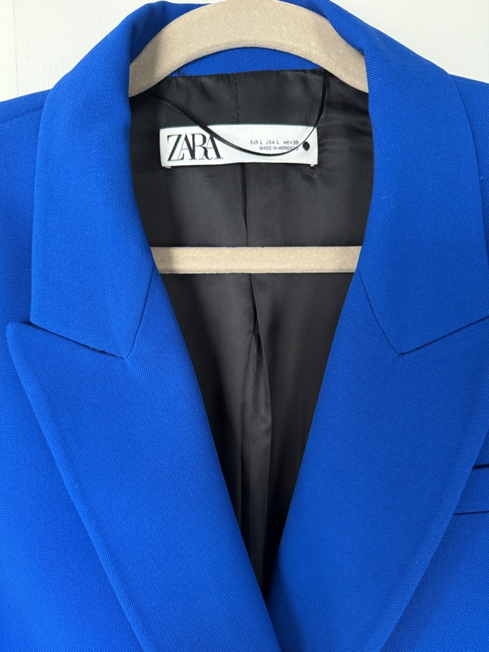 Never worn Zara Cobalt Blue Double-Breasted Tailored Suit - Picture 2 of 7